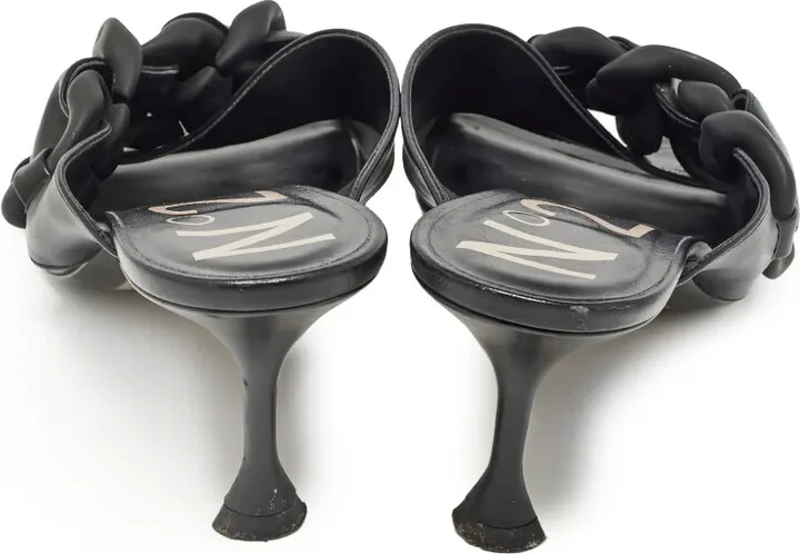 Pre-Owned Leather Sandals - Image 3