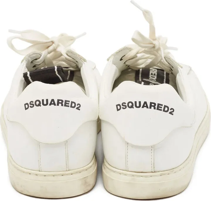 Pre-Owned Leather Sneakers - Image 3