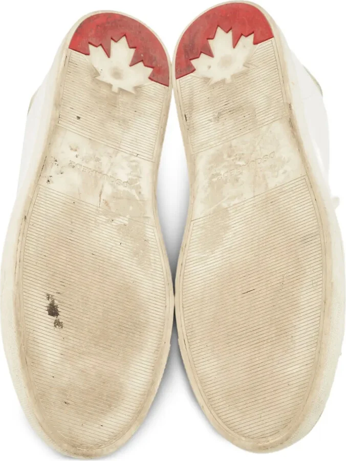 Pre-Owned Leather Sneakers - Image 4
