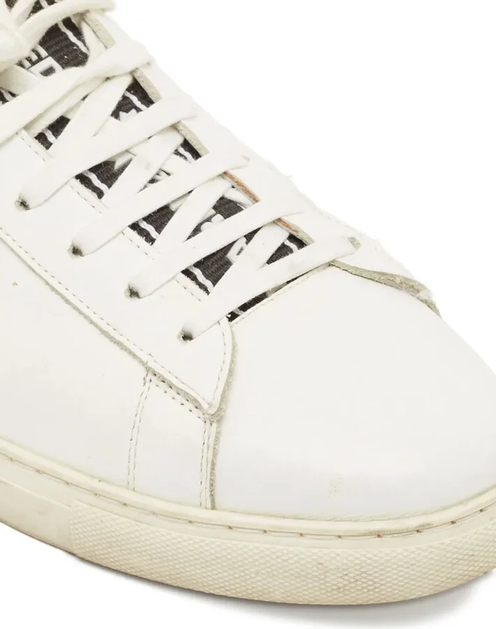 Pre-Owned Leather Sneakers - Image 5