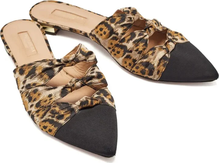 Pre-Owned Leopard-Print Mules - Image 3