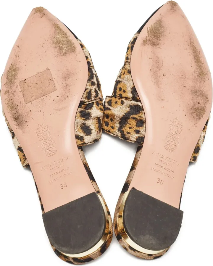 Pre-Owned Leopard-Print Mules - Image 5
