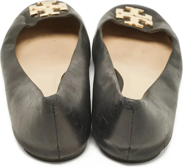 pre-owned Lowell logo-plaque ballet flats - Image 4