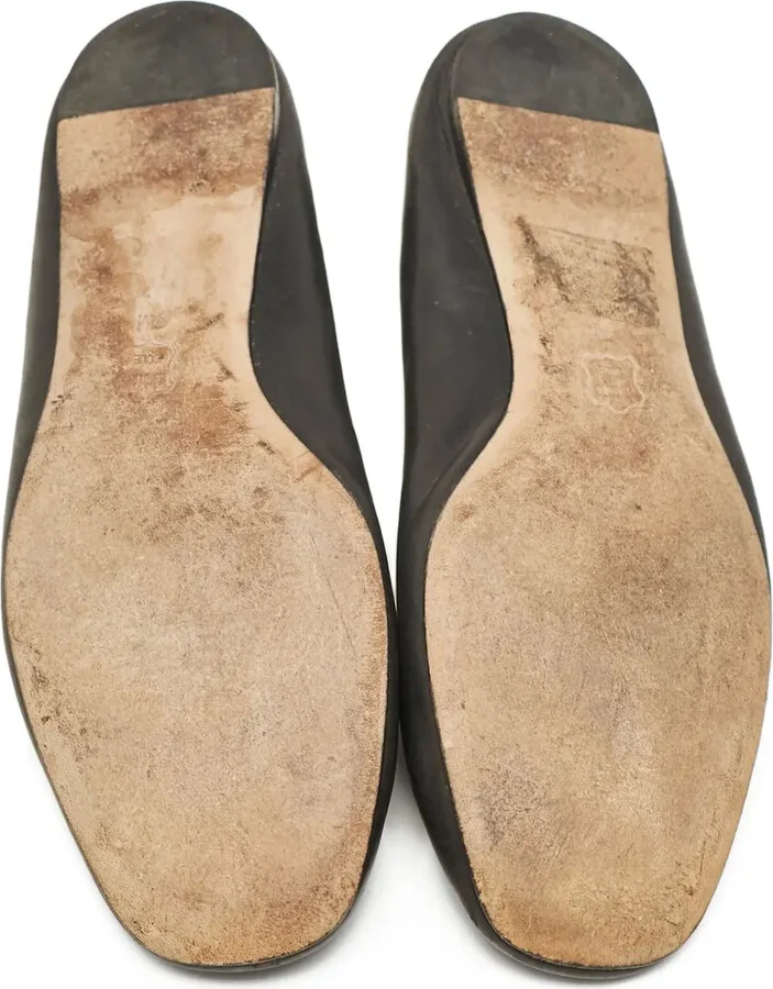 pre-owned Lowell logo-plaque ballet flats - Image 5