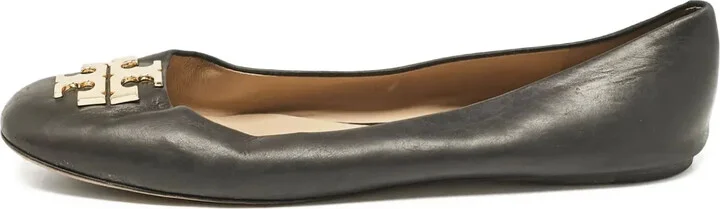 pre-owned Lowell logo-plaque ballet flats