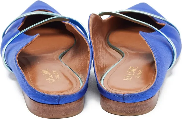 pre-owned Maureen satin flat mules - Image 3