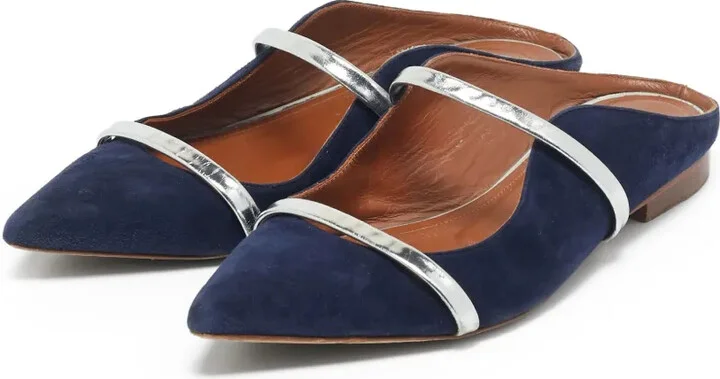 pre-owned Maureen suede pointed-toe ballet flats - Image 2