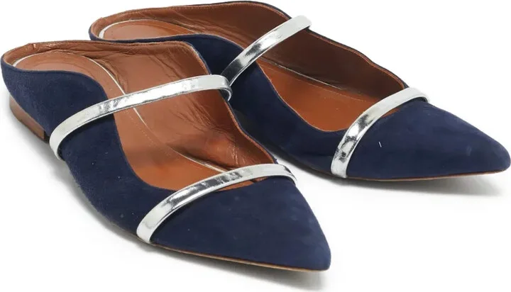 pre-owned Maureen suede pointed-toe ballet flats - Image 5