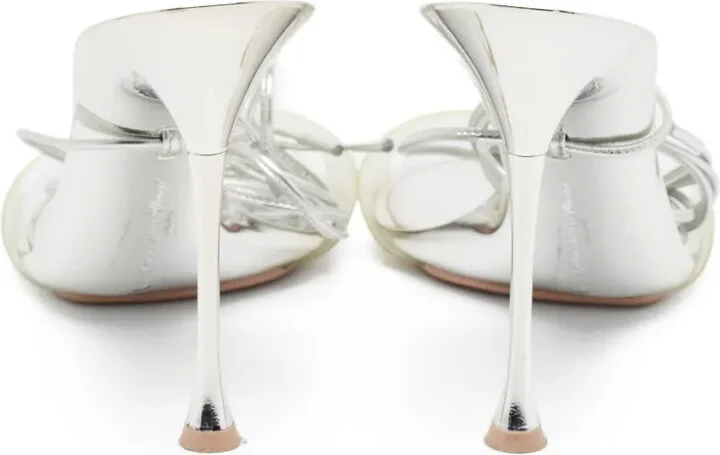 Pre-owned metallic-leather sandals - Image 4