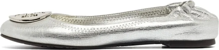 pre-owned Minnie metallic-effect leather ballet flats