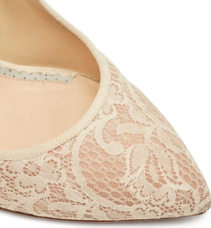 pre-owned Monroe lace-detailed stiletto pumps - Image 5