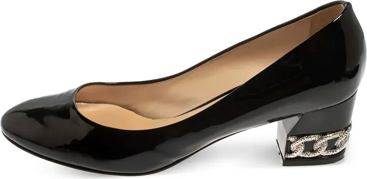 Pre-Owned Patent Block-Heel Pumps - Image 2