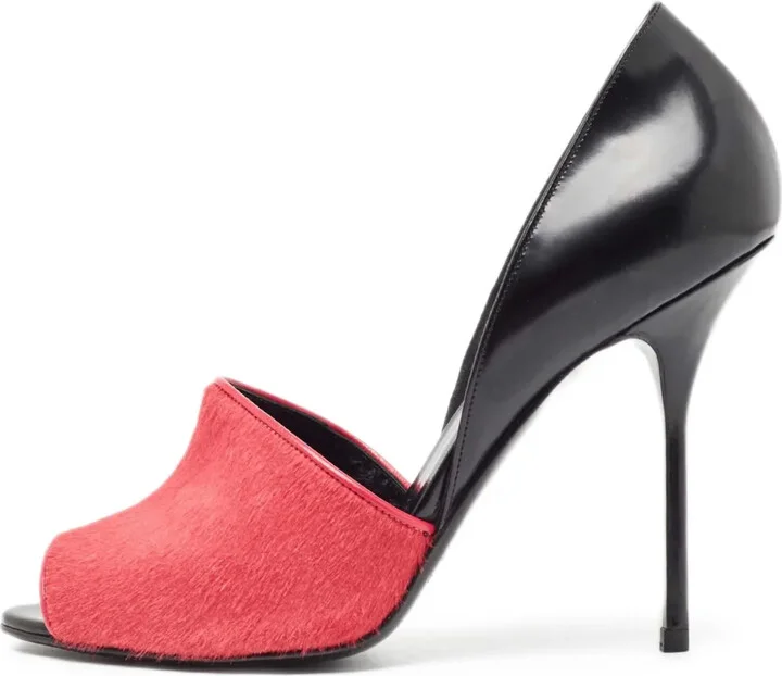Pre-Owned Peep-Toe Stiletto Pumps