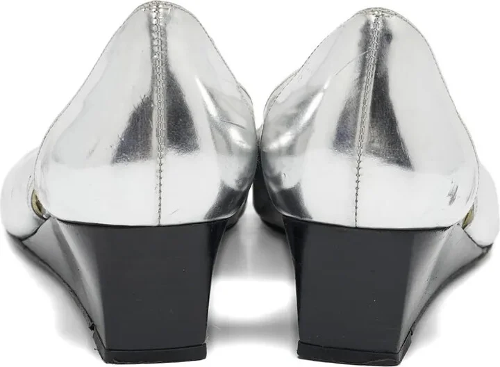 Pre-Owned Peep-Toe Wedge Pumps - Image 3