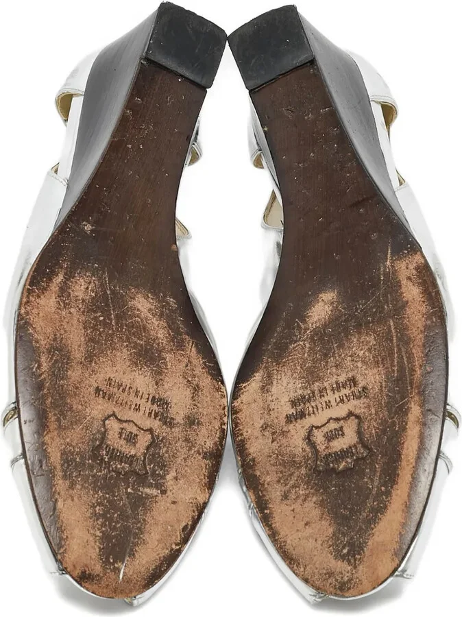 Pre-Owned Peep-Toe Wedge Pumps - Image 4