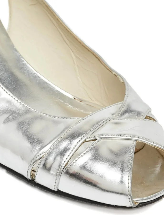 Pre-Owned Peep-Toe Wedge Pumps - Image 5