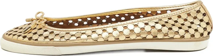 Pre-Owned Perforated Ballet Flats