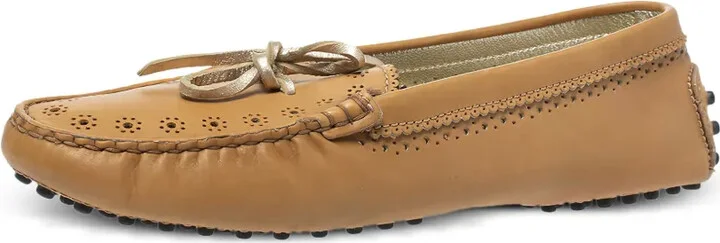 Pre-Owned Perforated Leather Loafers - Image 2