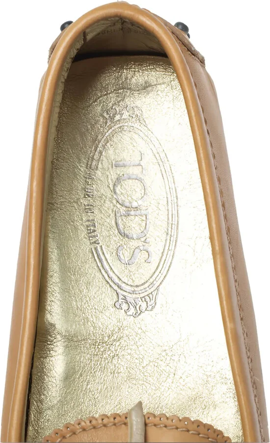 Pre-Owned Perforated Leather Loafers - Image 5