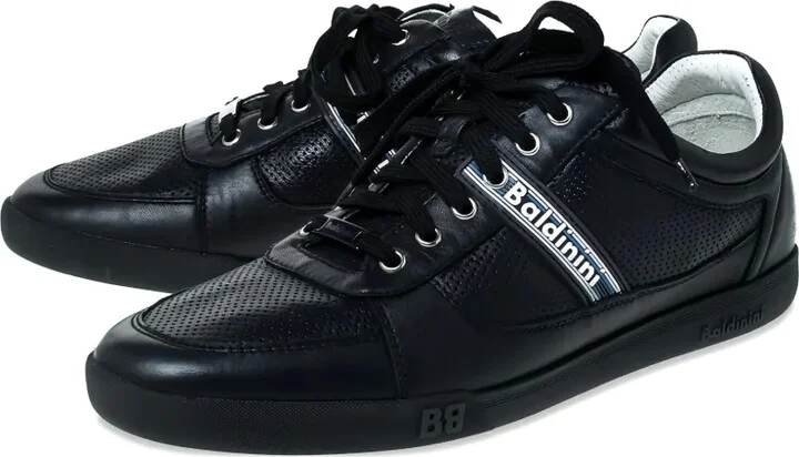 Pre-Owned Perforated Leather Sneakers - Image 2