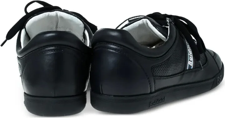 Pre-Owned Perforated Leather Sneakers - Image 3