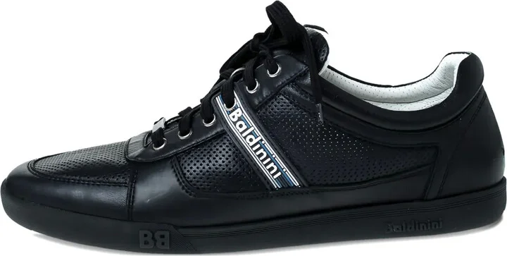 Pre-Owned Perforated Leather Sneakers