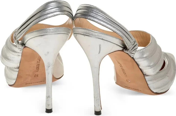 Pre-Owned Pleated Slingback Pumps - Image 4