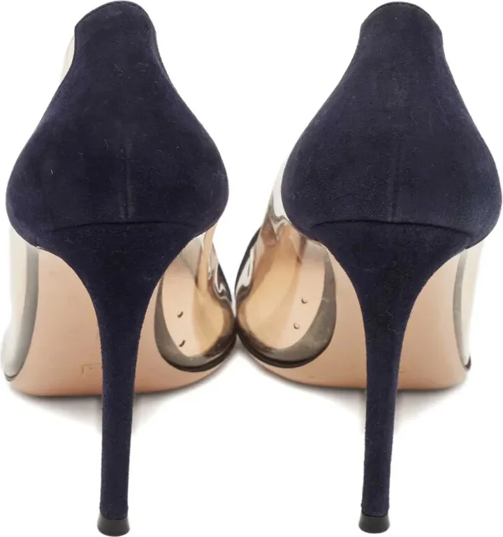 pre-owned Plexi suede-panels pumps - Image 4