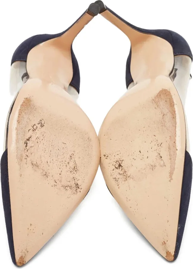 pre-owned Plexi suede-panels pumps - Image 5