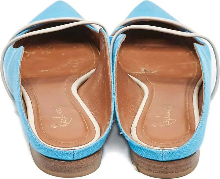 Pre-Owned Pointed-Toe Leather Flats - Image 4