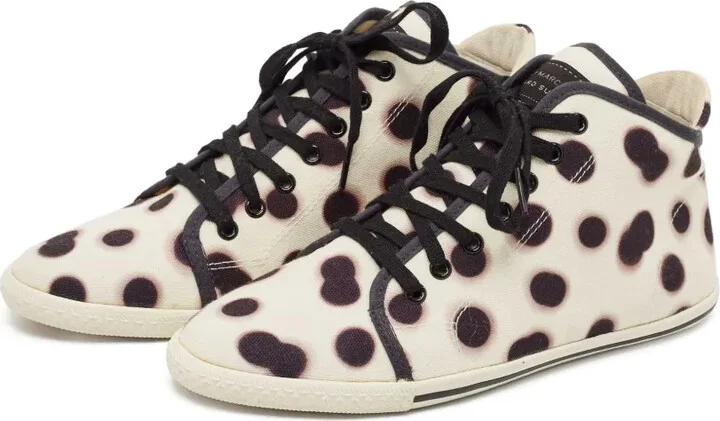 Pre-owned polka-dot high-top sneakers - Image 3