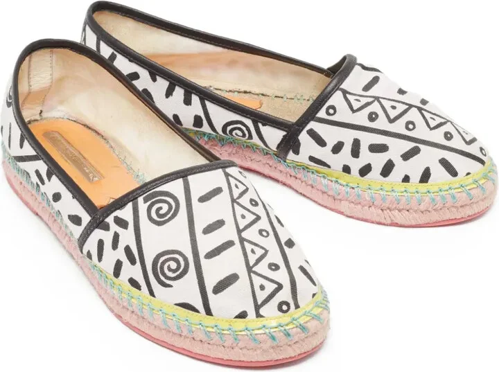 Pre-Owned Printed Flat Espadrilles - Image 3