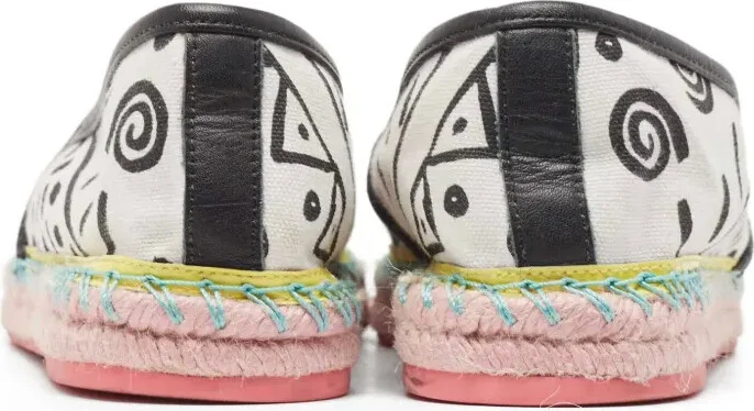 Pre-Owned Printed Flat Espadrilles - Image 4
