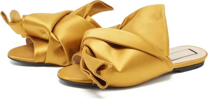 pre-owned Raso knotted satin sandals - Image 2