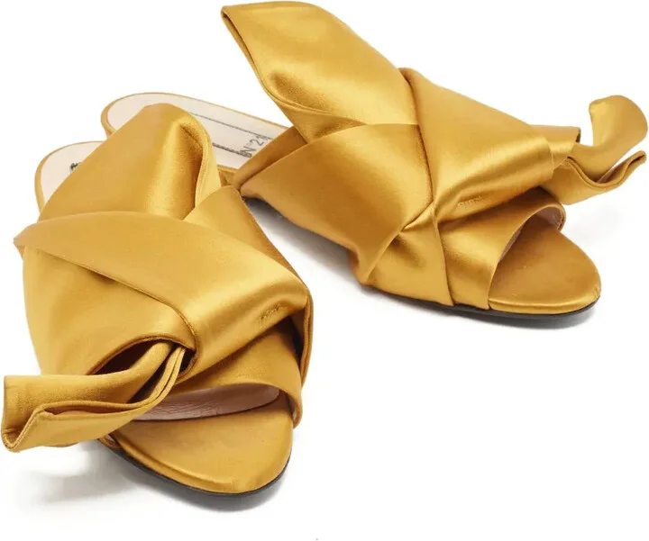 pre-owned Raso knotted satin sandals - Image 3