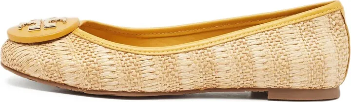 pre-owned Reva woven ballet flats