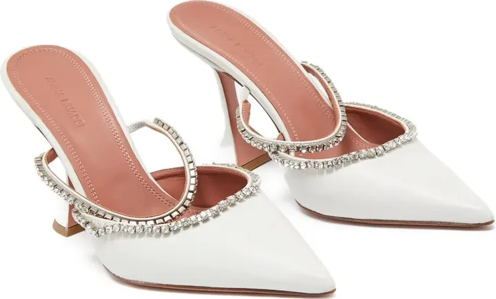 Pre-Owned rhinestone-embellished mules - Image 2