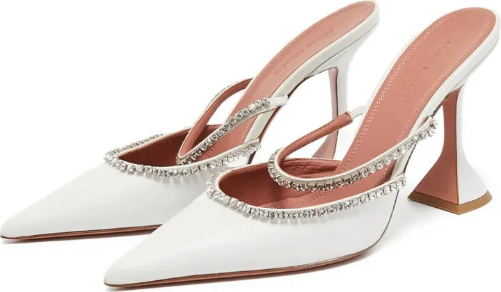 Pre-Owned rhinestone-embellished mules - Image 4