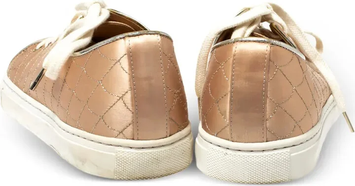 Pre-owned satin sneakers - Image 4