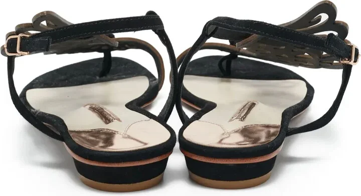 pre-owned Seraphina cut-out flat sandals - Image 3