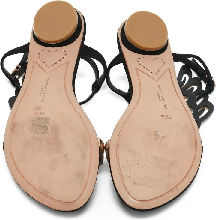 pre-owned Seraphina cut-out flat sandals - Image 4