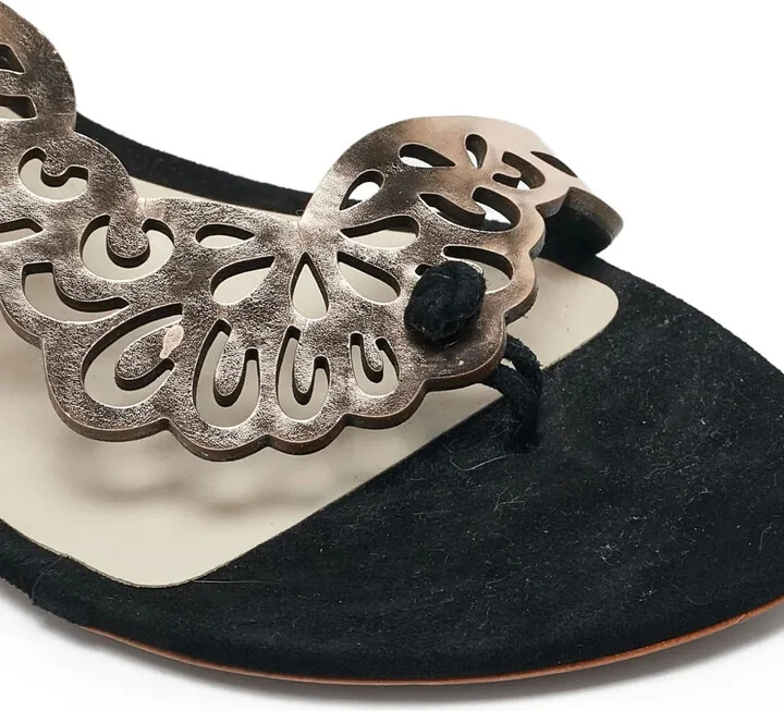 pre-owned Seraphina cut-out flat sandals - Image 5