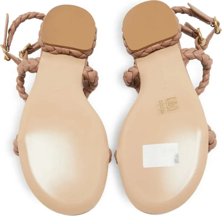 pre-owned Sorrento braided-strap flat sandals - Image 4