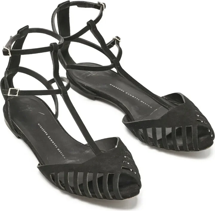 Pre-owned strappy cutout sandals - Image 2