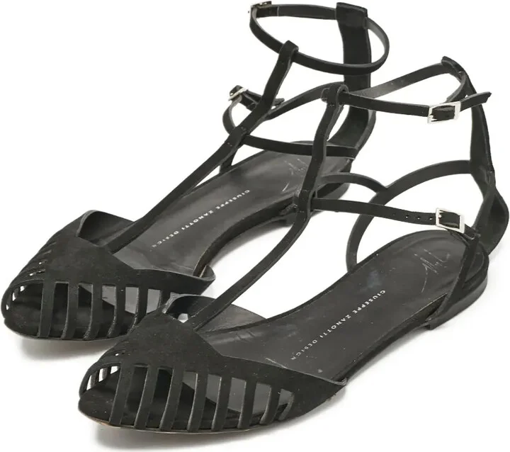 Pre-owned strappy cutout sandals - Image 3