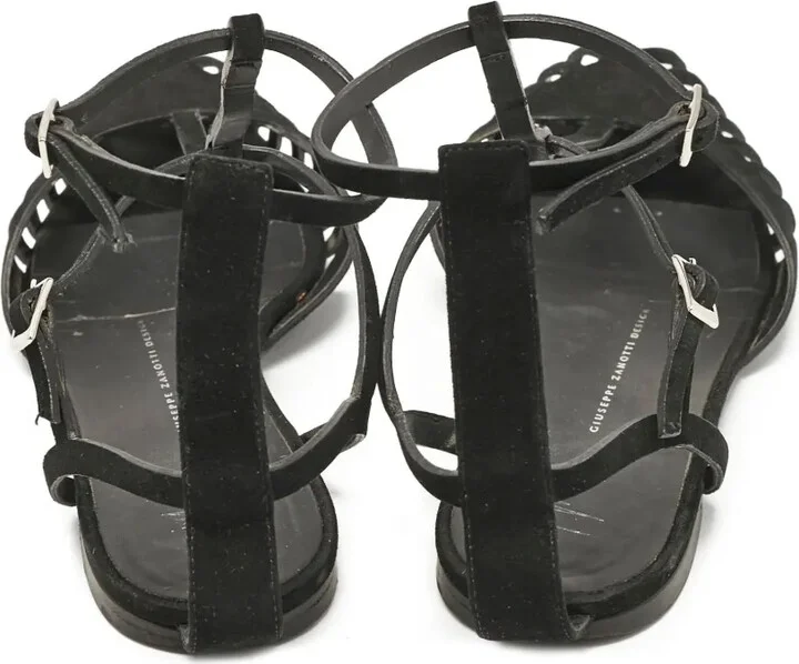 Pre-owned strappy cutout sandals - Image 4