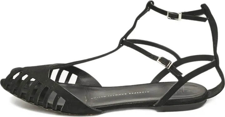 Pre-owned strappy cutout sandals