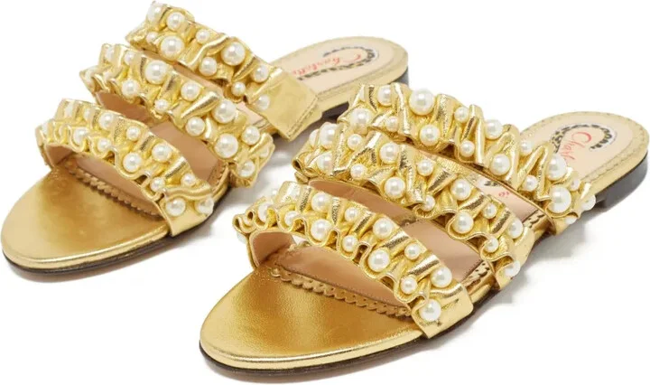 Pre-Owned Strappy Flat Sandals - Image 2