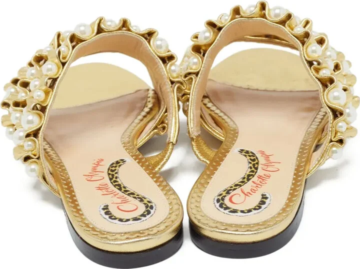 Pre-Owned Strappy Flat Sandals - Image 3