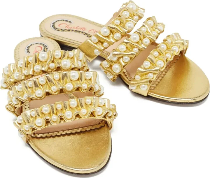 Pre-Owned Strappy Flat Sandals - Image 5